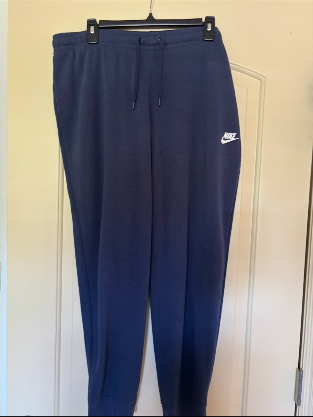 Nike Navy Sweatpants with White Swoosh